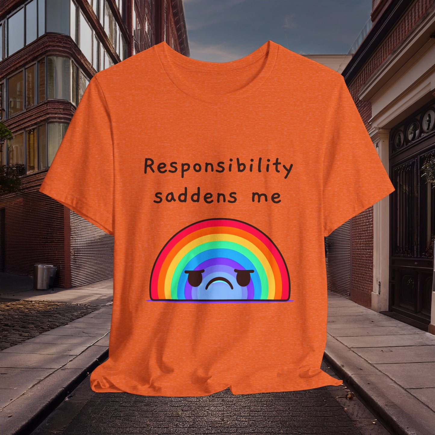 Sad Responsibilities Rainbow Tee