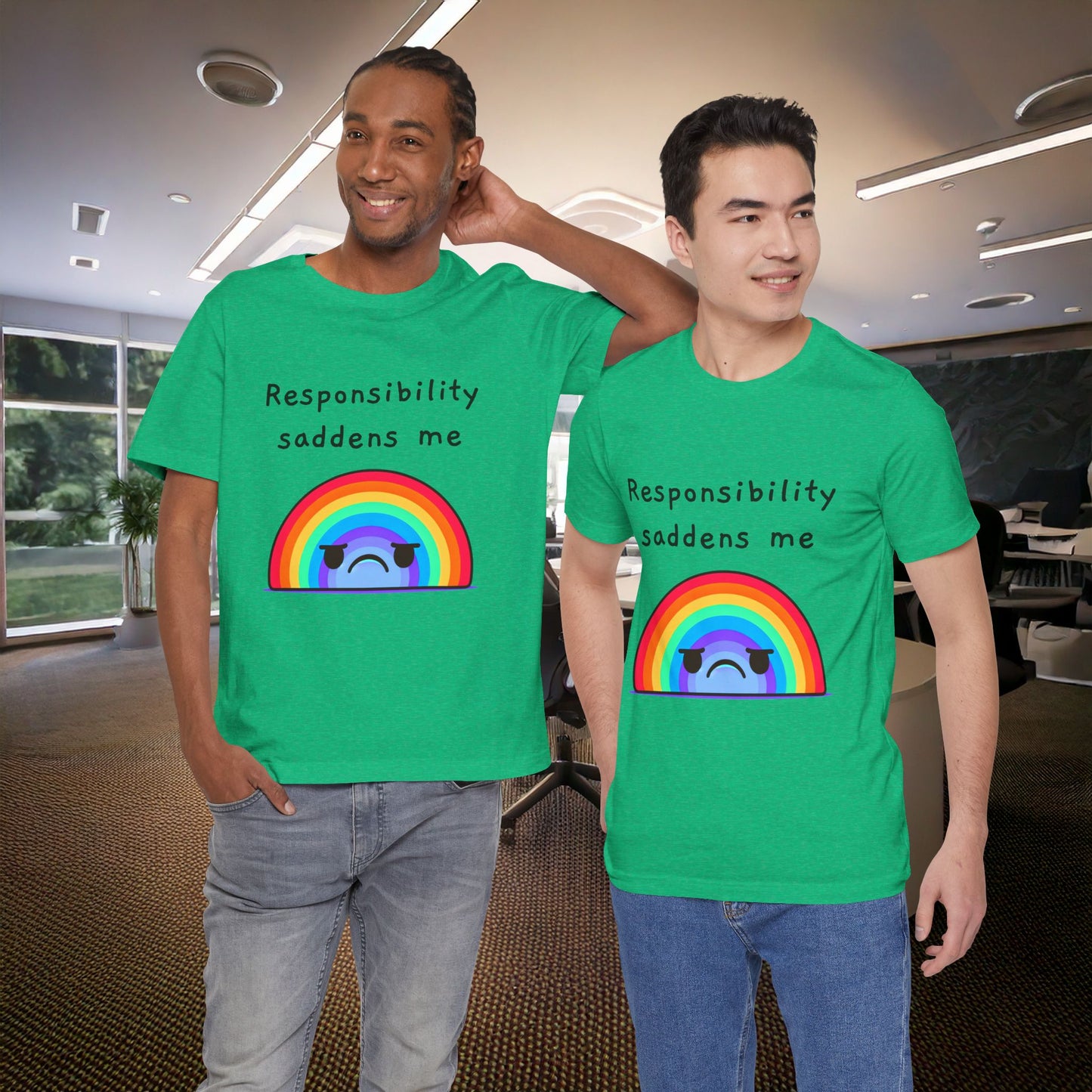 Sad Responsibilities Rainbow Tee