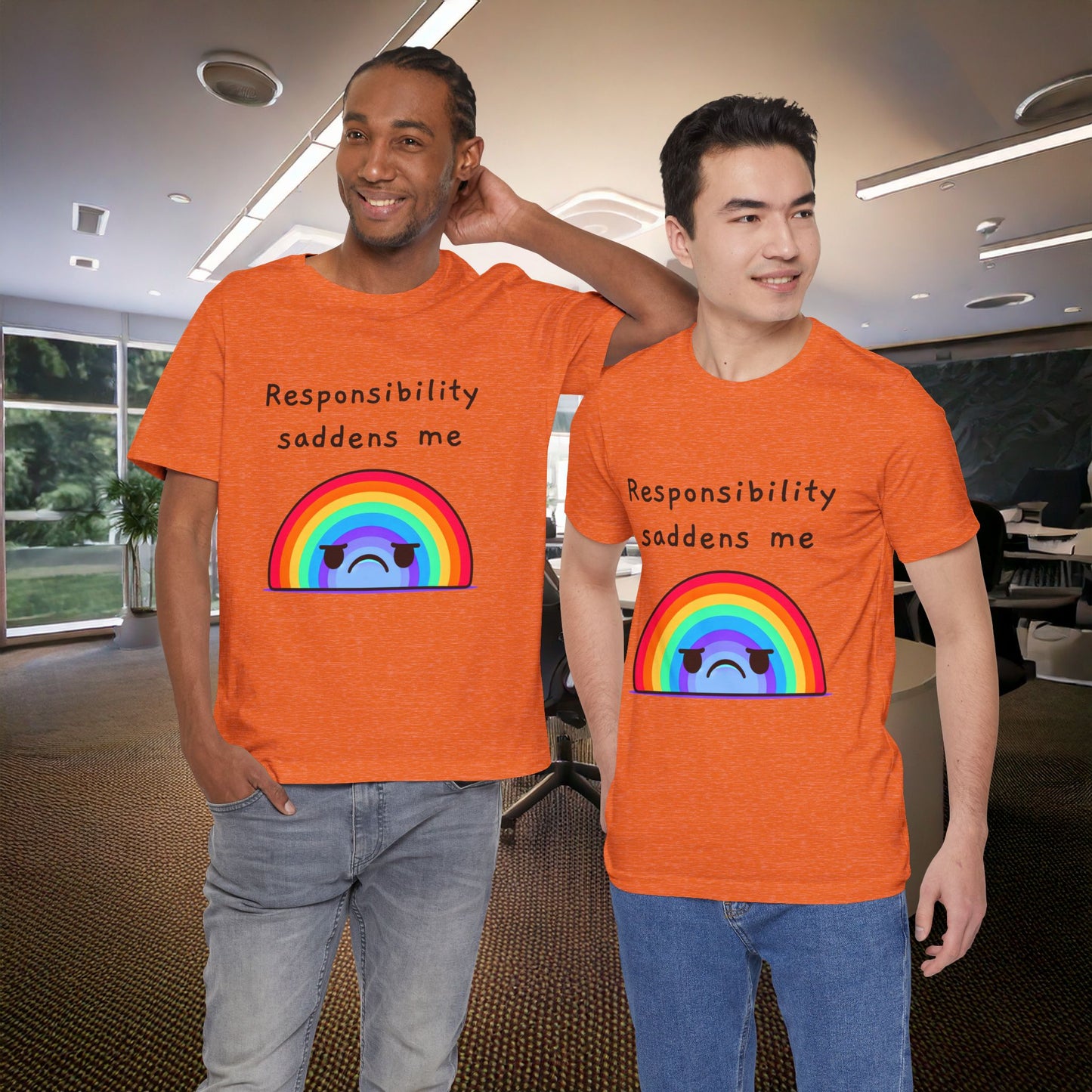 Sad Responsibilities Rainbow Tee