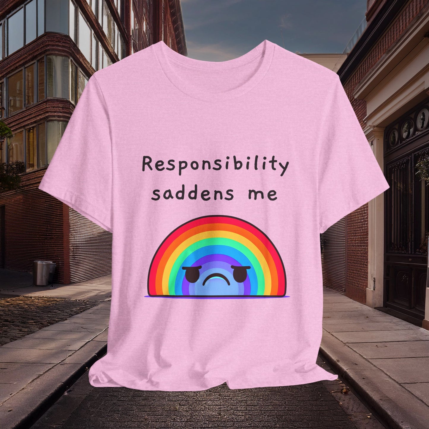 Sad Responsibilities Rainbow Tee