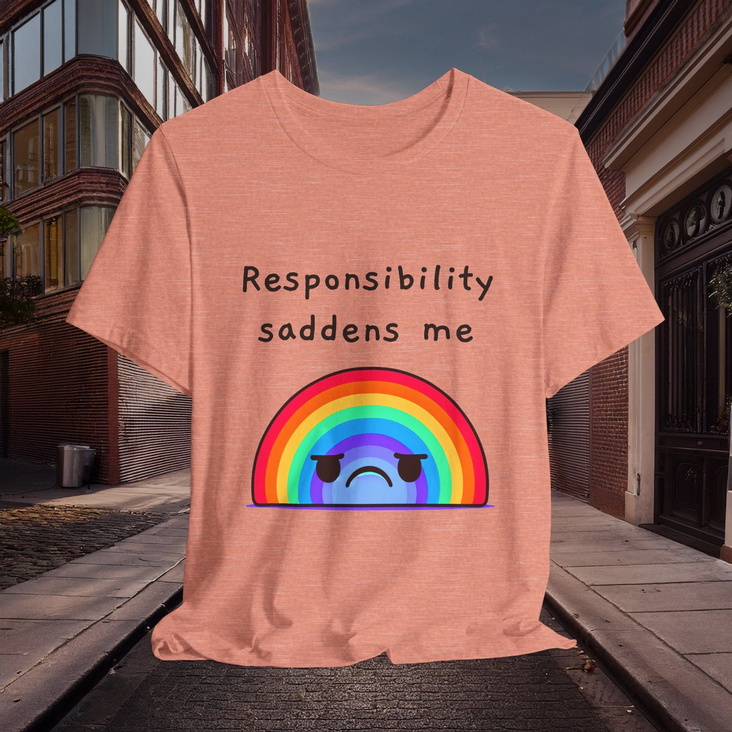 Sad Responsibilities Rainbow Tee