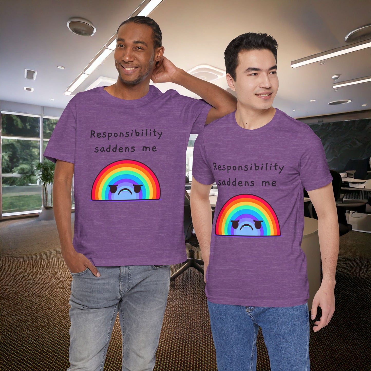 Sad Responsibilities Rainbow Tee