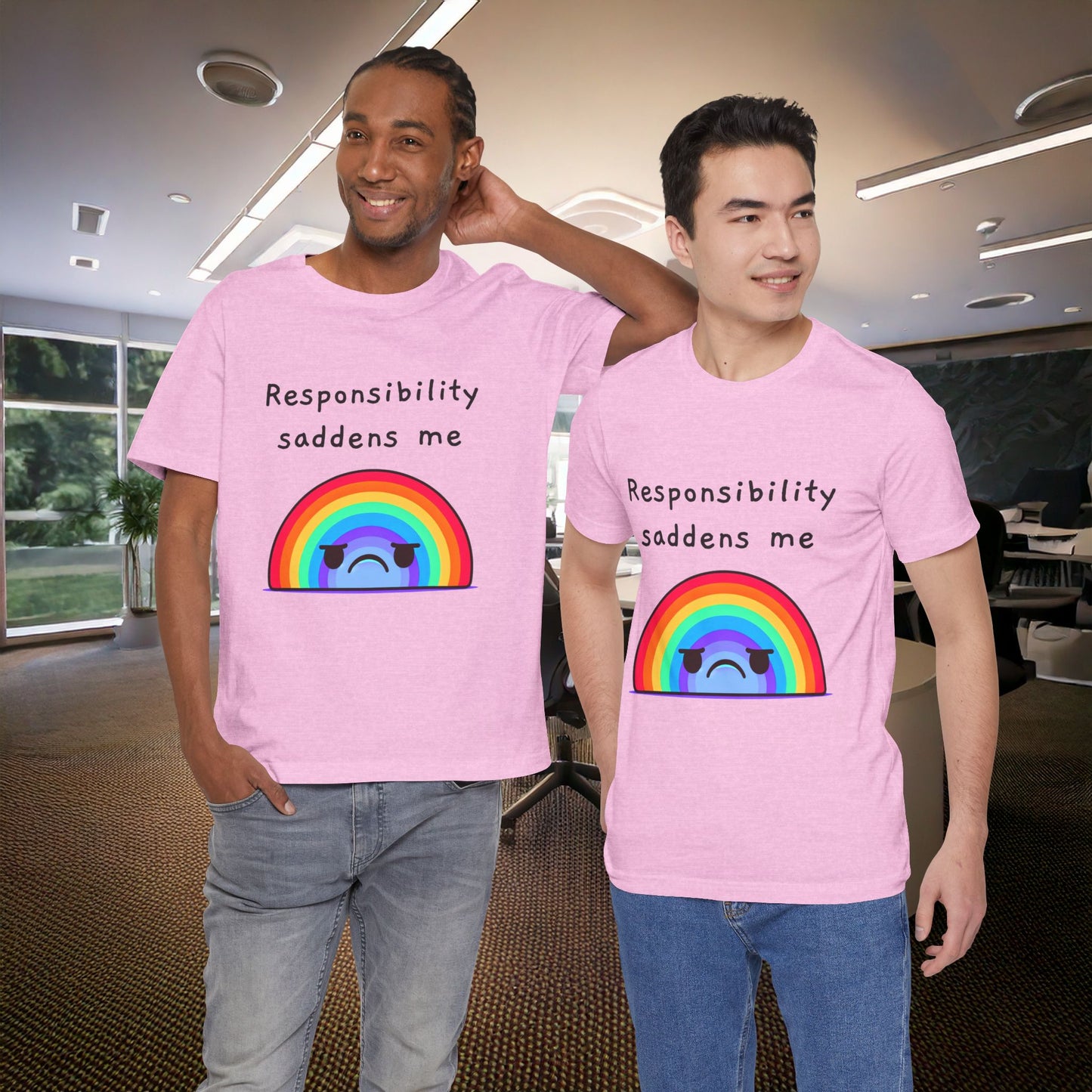 Sad Responsibilities Rainbow Tee