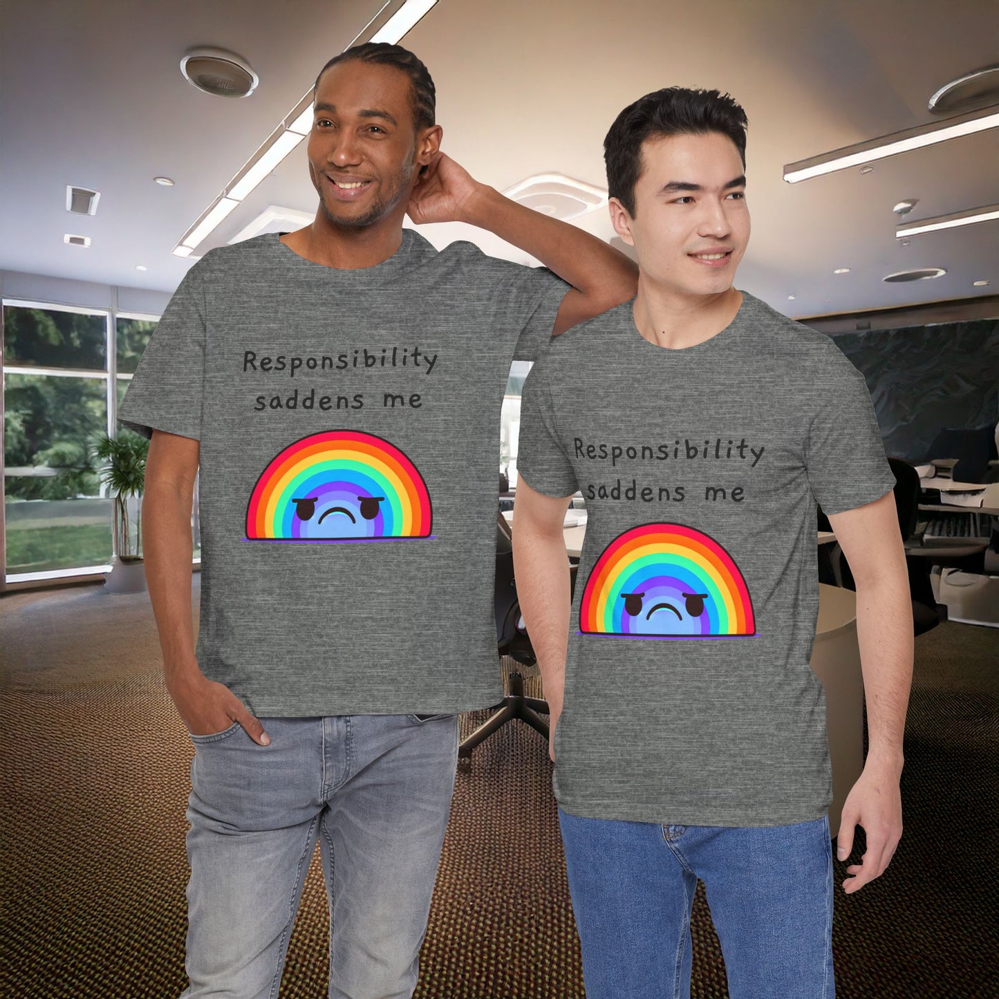 Sad Responsibilities Rainbow Tee