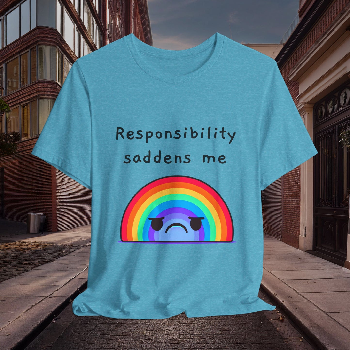 Sad Responsibilities Rainbow Tee
