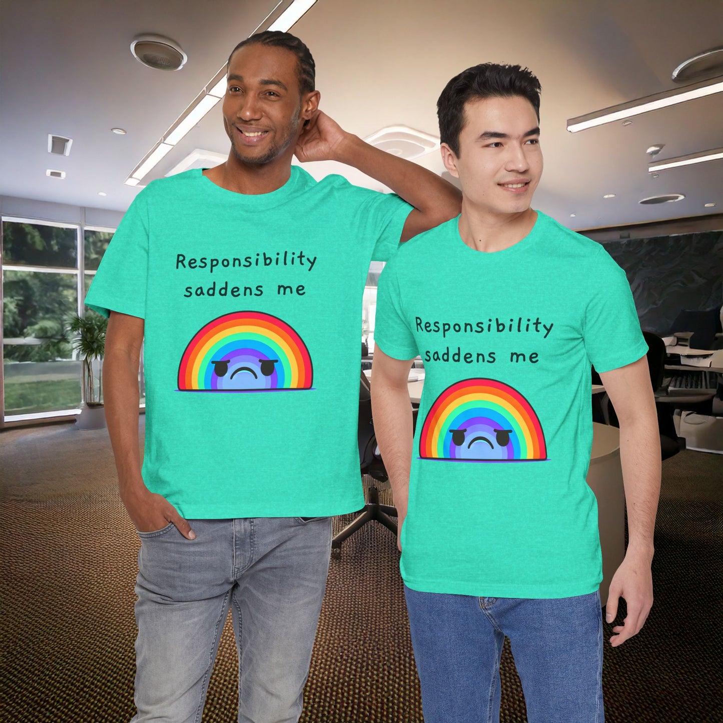Sad Responsibilities Rainbow Tee