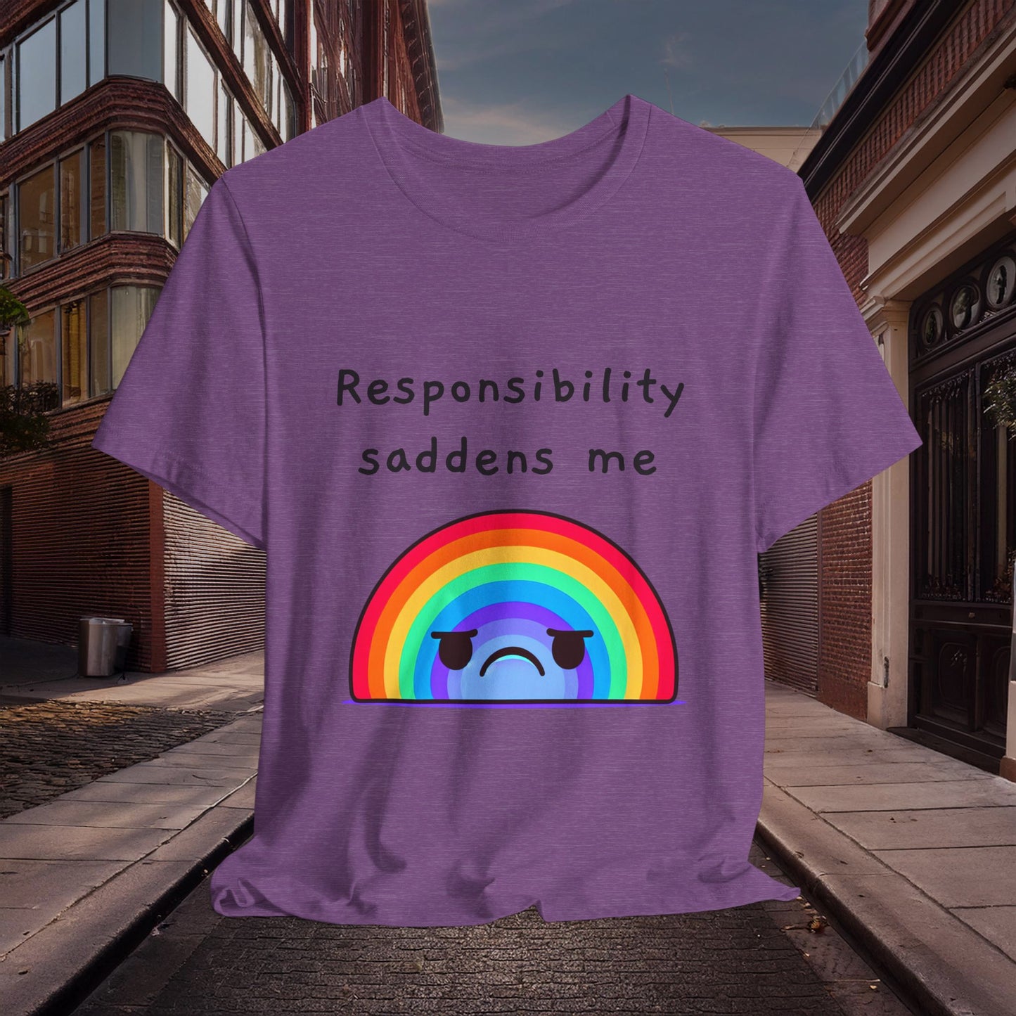 Sad Responsibilities Rainbow Tee