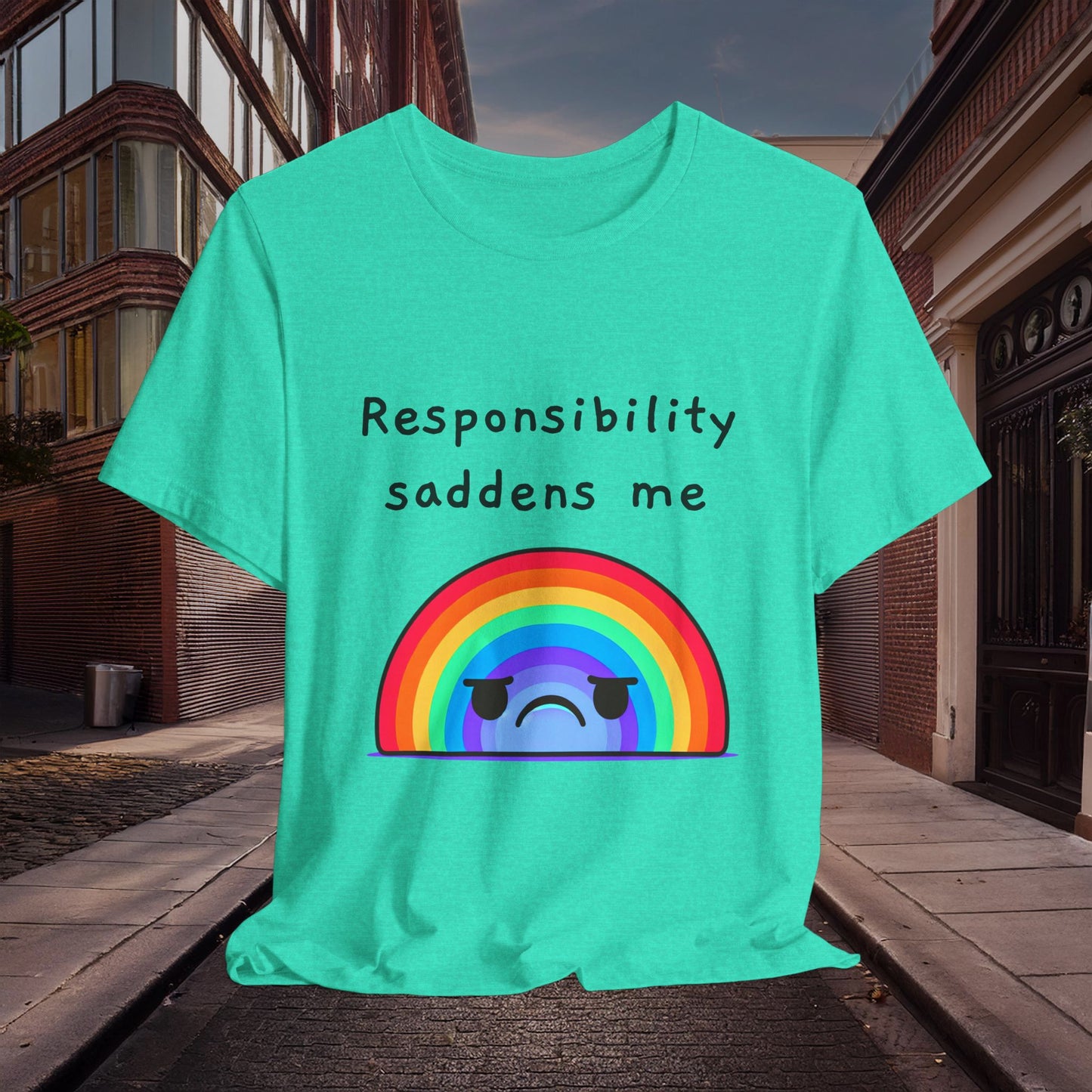 Sad Responsibilities Rainbow Tee