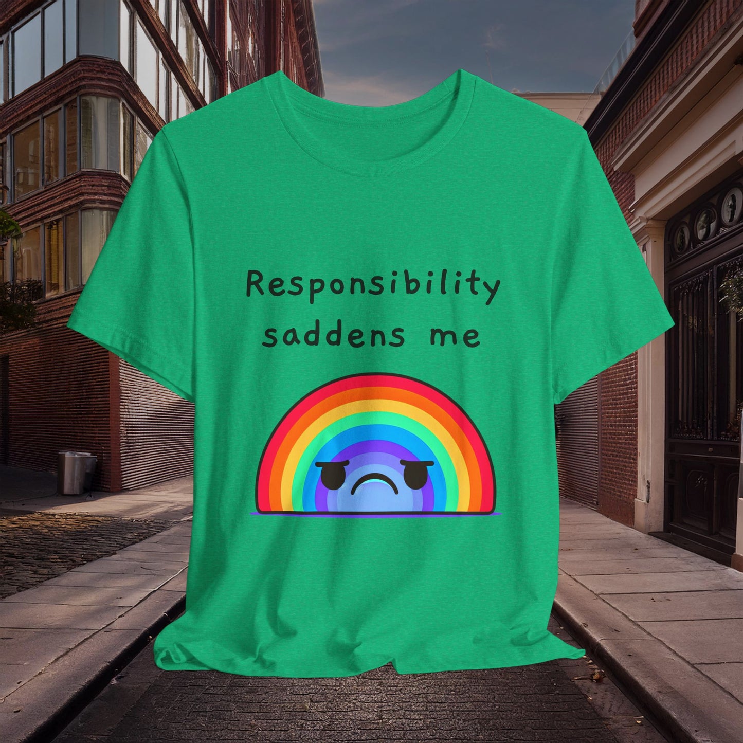 Sad Responsibilities Rainbow Tee