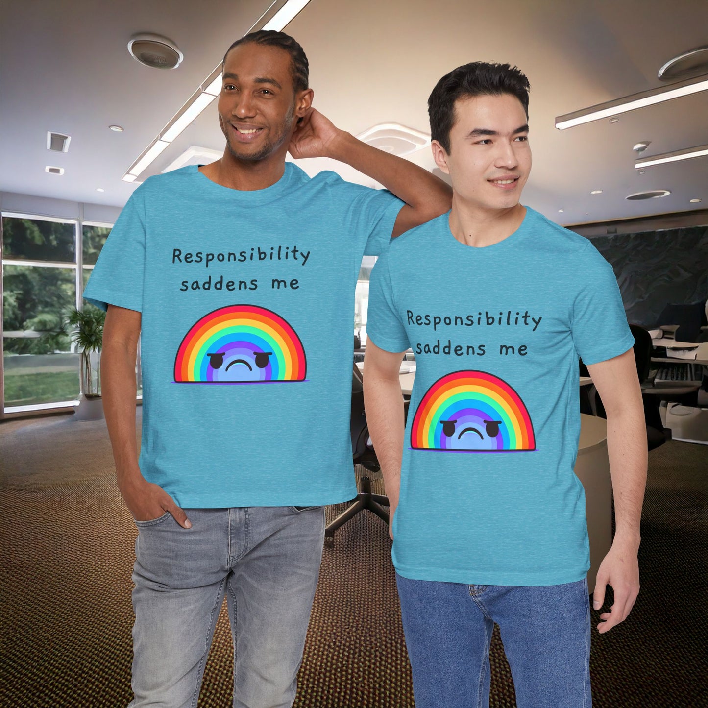Sad Responsibilities Rainbow Tee