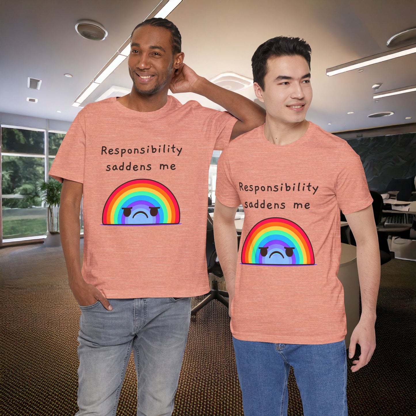 Sad Responsibilities Rainbow Tee