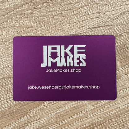 Metal Business Cards (Double Sided)